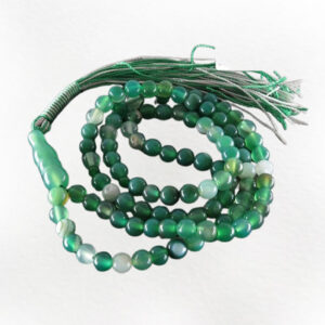 Green Agate Prayer Beads – 101 Count, 100% Genuine, Comfortable Design