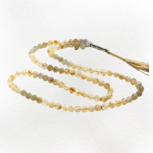 Handmade Citrine Rosary Tasbih – 101 Beads, Elegant Design