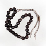 Handmade Ruby Tasbih – 33 Round Beads, 8mm Size, Premium Weight