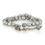 Luxury Bahraini Pearl Prayer Beads – 33 Baroque Pearls, Irregular Cut