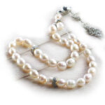 Luxury White Pearl Prayer Beads – 15cm, Lightweight & Refined, 33 Count