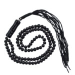 Natural Black Agate Prayer Beads Tasbih – 101 Stones, 12g Weight