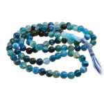 101-Bead Blue Aqeeq Tasbih Misbaha - Certified Stone, Elegant Design