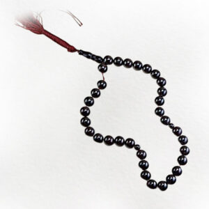 Natural Garnet Misbaha Tasbih – 33 Beads, AA Grade, Deep Red Hue
