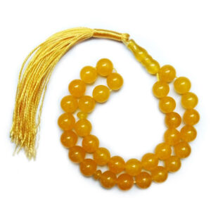 Natural Sharf al-Shams Prayer Beads Tasbih – 33 Stones, 50g Weight