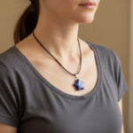 Star-Shaped Lapis Lazuli Necklace – Custom Chain & Healing Energy - Image 2