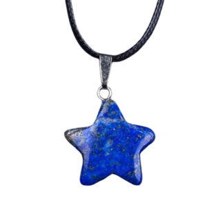 Star-Shaped Lapis Lazuli Necklace – Custom Chain & Healing Energy