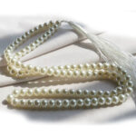 Synthetic White Pearl Prayer Tasbih – 101 Beads, 28g, Elegant Design