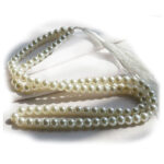 Synthetic White Pearl Prayer Tasbih – 101 Beads, 28g, Elegant Design
