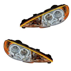 Peugeot 206 3D Angry WY Headlights DRL Projector Upgrade LHD