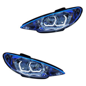 Peugeot 206 3D Wild Wice Projectors Aggressive DRL Look Upgrade LHD
