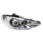 Peugeot 206 Dual Bi-LED Projector Headlights Quad Lens LHD - Image 9