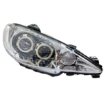 Peugeot 206 Dual Bi-LED Projector Headlights Quad Lens LHD - Image 6