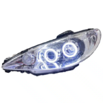 Peugeot 206 Dual Bi-LED Projector Headlights Quad Lens LHD - Image 4