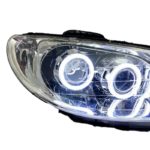 Peugeot 206 Dual Bi-LED Projector Headlights Quad Lens LHD - Image 2