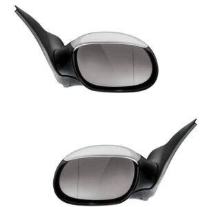 Peugeot 206 Manual Side Mirror Pair OE-Fitment Plastic Housing
