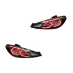Peugeot 206 Multi-Color Headlights | RGB DRL Projector Upgrade LHD - Image 3