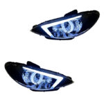 Peugeot 206 NX Projector Headlights LED DRL Dual-Optic Upgrade LHD
