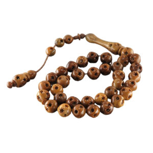 Authentic Brown Kook (Kuka) Tasbeeh – 33 Beads