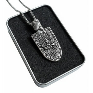 Hakhamaneshi Soldier Necklace with Gemstone, Heritage Jewelry