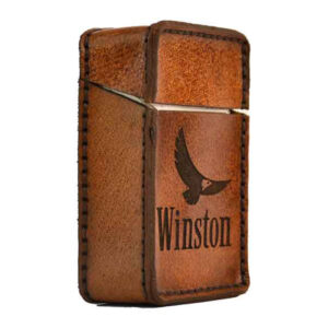 Handmade Cowhide Leather Cigarette Case Holder — Premium