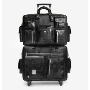 Monaco Leather Suitcase Set Handmade Cowhide & Travel Bags