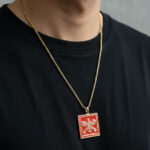Rectangular Achaemenid Standard Necklace – Red Finish - Image 2