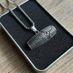 Silver Cyrus (Kourosh) Cylinder Necklace – Elegant Pendant - Image 3