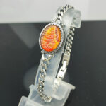 Bracelet with Bright Yemeni Agate & “As‑Salam Alaik Ya Aba Abdillah” Calligraphy - Image 2