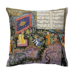 Ferdowsi Story Art Cushion Cover – High‑Quality Velvet Case