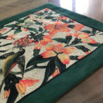 Gol‑o‑Morgh Velvet Table Runner – Floral Art 120×40 cm - Image 2