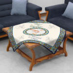 Haft‑Seen Traditional Tablecloth – Premium Chenille 100×100 cm - Image 2