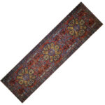 Heriz Geometric Velvet Table Runner – Carpet Design 135×35 cm - Image 3