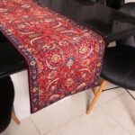 Kerman Clark Rug‑Inspired Runner – Luxury Velvet Design - Image 2
