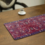 Kerman Clark Rug‑Inspired Runner – Luxury Velvet Design - Image 3