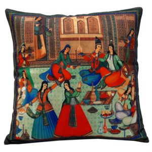 Mehregan Festival Cushion Cover – Persian Velvet Decorative Pillow Case