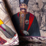 Naser al‑Din Shah Velvet Table Runner – Heritage Design 100×42 cm - Image 4