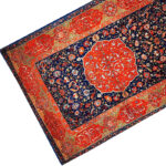 Nastaliq Velvet Table Runner – Safavid Carpet Design 133×43 cm - Image 4