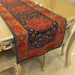 Nastaliq Velvet Table Runner – Safavid Carpet Design 133×43 cm - Image 5