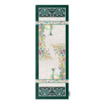 Peacock Art Velvet Table Runner – Elegant Painting Design 120×40 cm - Image 3