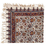 Persian Floral Block‑Print Round Tablecloth – 100×100 cm, Four Colors - Image 2