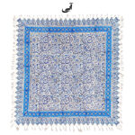 Persian Floral Block‑Print Round Tablecloth – 100×100 cm, Four Colors - Image 5