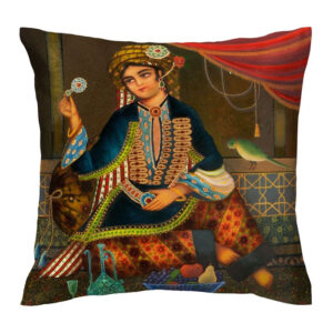 Persian “Shahdokht” Cushion Cover – Premium Velvet Double‑Sided Print
