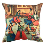 Iranian Classic Gathering Cushion – Soft Filled Square Pillow