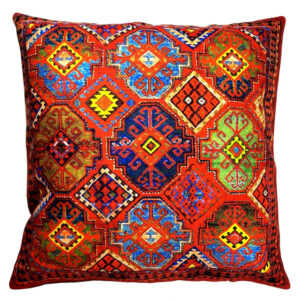 Qashqai Kilim Cushion Cover – Persian Tribal Velvet Pillow Case