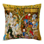 Shahnameh Classic Tale Pillow Cover – Elegant Persian Home Décor