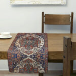 Toranj Velvet Table Runner – Antique Persian Carpet Design 130×40 cm - Image 4
