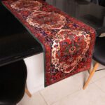 Toranj Velvet Table Runner – Antique Persian Carpet Design 130×40 cm