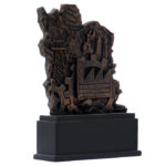 Premium Iran Map Statue – Cultural Decorative Sculpture, 23 cm