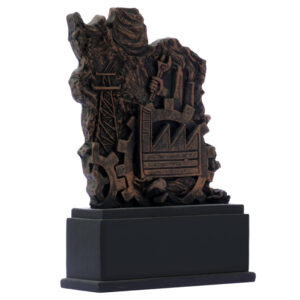 Premium Iran Map Statue – Cultural Decorative Sculpture, 23 cm